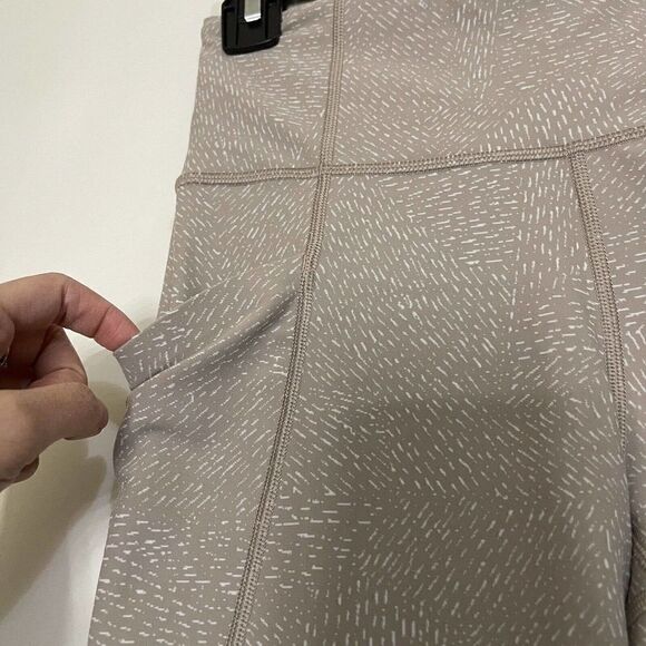 ATHLETA beige high waist salutation stash pocket rainwater quail tight size XS - Picture 3 of 7